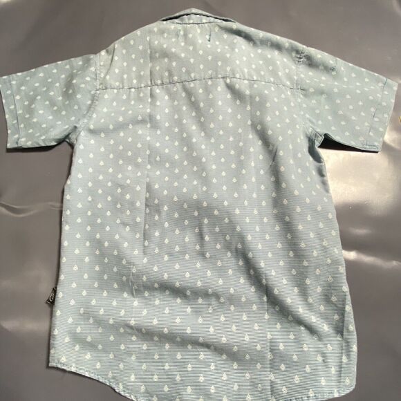 perry ellis Boys Kids Dress shirt Color Green Size 10 Button Down - Picture 2 of 8